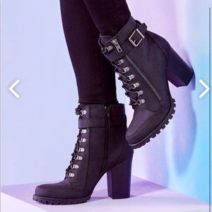 Black booties size US 7